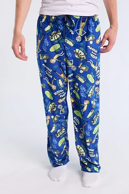 Mens Rick And Morty Pajama Bottoms