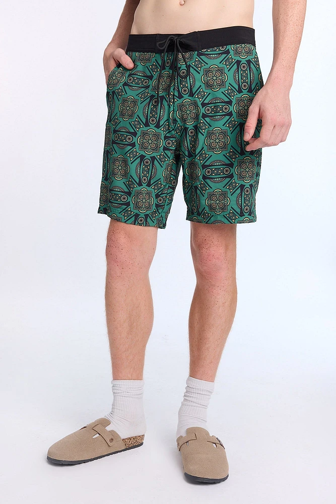 Short de plage 8" imprimé Arsenic homme