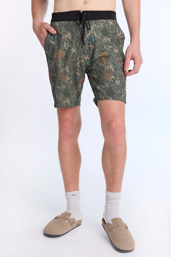 Short de plage 8" imprimé Arsenic homme