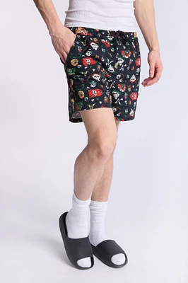 Short de plage imprimé Arsenic homme