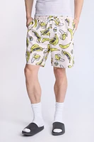 Arsenic Mens Banana Skeleton Beach Shorts