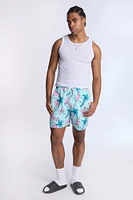 Arsenic Mens Flamingo Print Beach Shorts