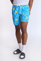 Arsenic Mens Rubber Duckie Print Beach Shorts