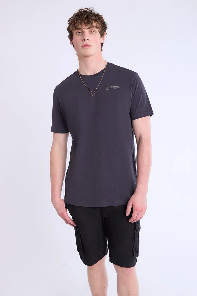 Mens Twill Cargo Jogger Shorts