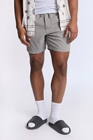 Arsenic Mens Linen-Blend Shorts