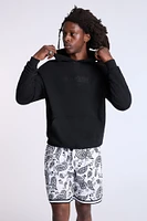 Arsenic Mens Allover Bandana Print Fleece Shorts