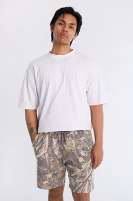 Arsenic Mens Tree Camo Fleece Shorts