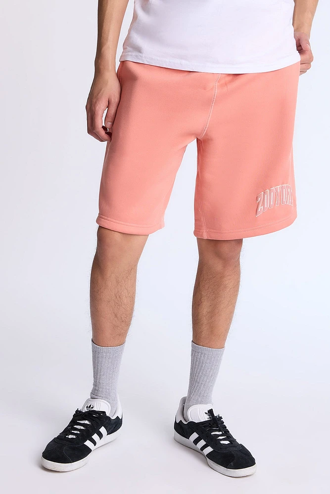 Zoo York Mens Logo Fleece Shorts