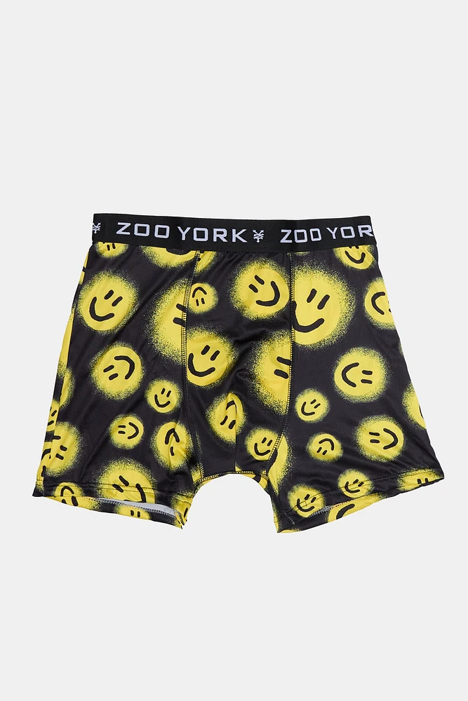 Zoo York Mens Smiley Print Boxer Brief