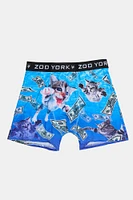 Boxer imprimé chatons et dollars Zoo York homme