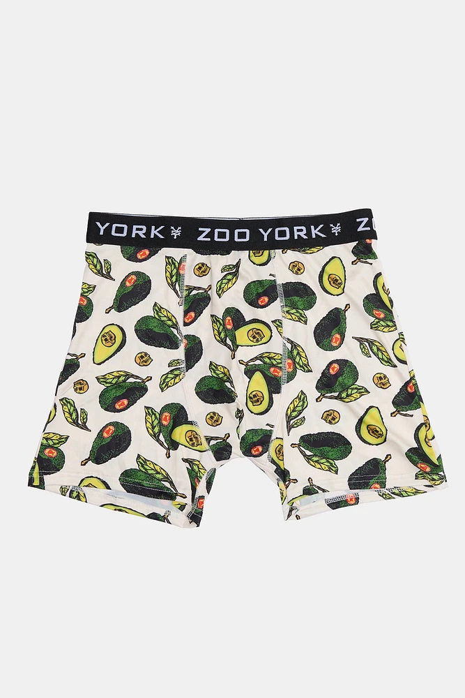 Zoo York Mens Avocados & Skulls Boxer Brief