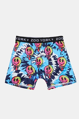 Zoo York Mens Tie-Dye Smiley Boxer Brief