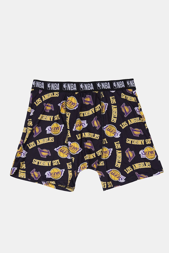 Mens Los Angeles Lakers Print Boxer Brief