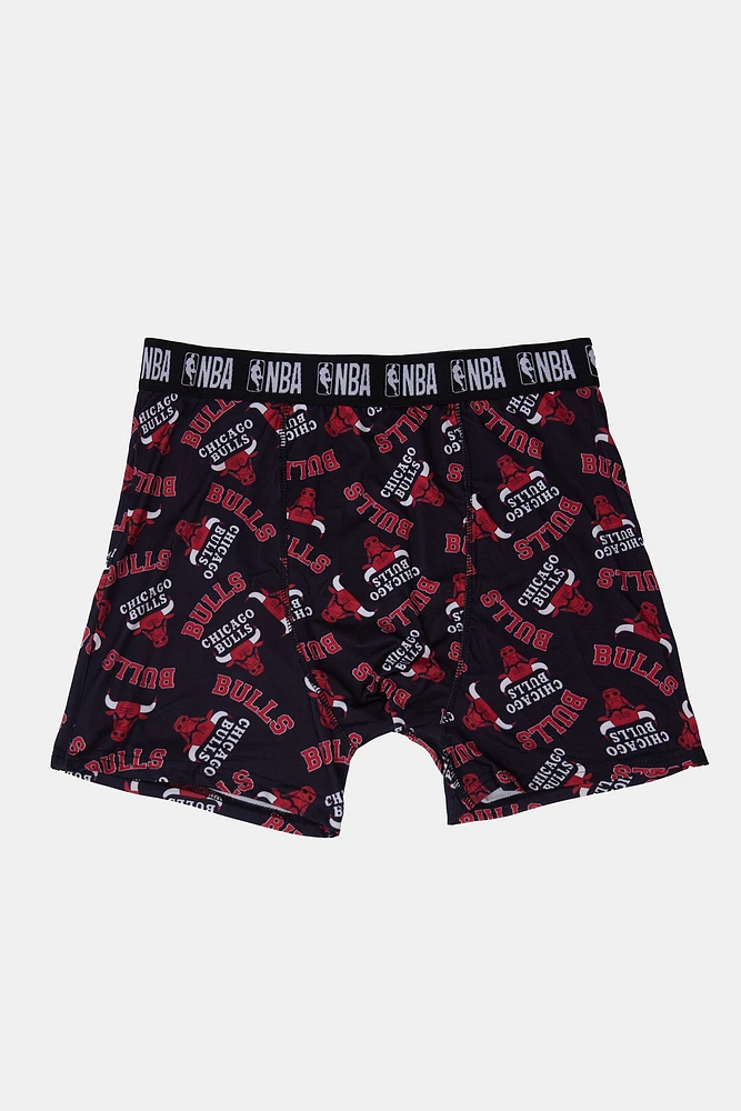 Mens Chicago Bulls Print Boxer Brief