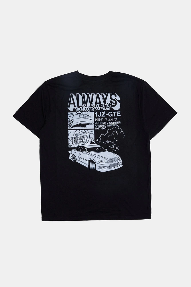 Arsenic Mens Always Sideways T-Shirt