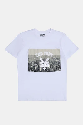 T-shirt imprimé paysage urbain Zoo York homme