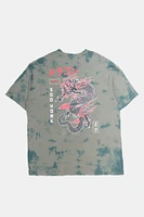 T-shirt tie-dye imprimé dragon Zoo York Homme