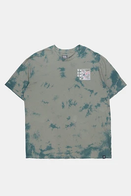 T-shirt tie-dye imprimé dragon Zoo York Homme