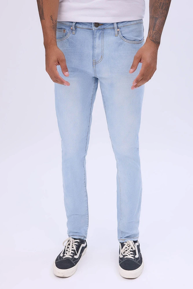 Mens Light Blue Skinny Jeans