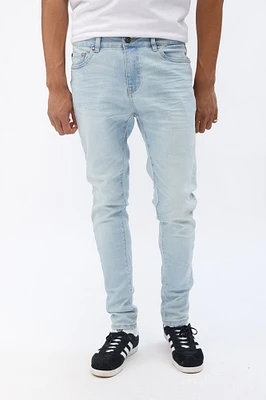 Jean filiforme délavé léger West49 homme