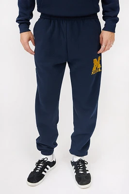 Jogger en molleton logo Michigan homme