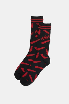 Mens Flamin' Hot Cheetos Crew Socks