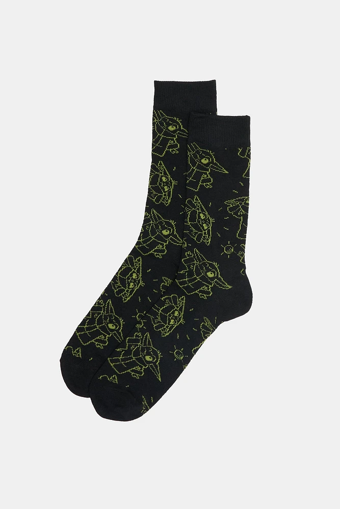 Chaussettes imprimées The Mandalorian homme