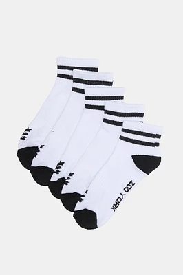 Zoo York Mens 5-Pack Ankle Socks