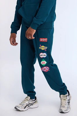 Jogger en molleton à logos multiples Zoo York homme