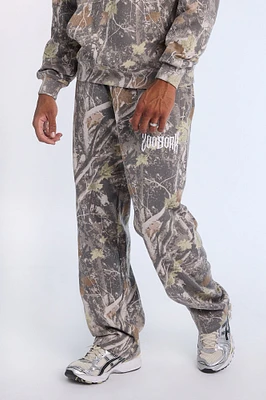 Zoo York Mens Tree Camo Straight Leg Sweatpant