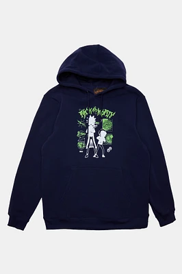 Haut à capuchon imprimé Rick And Morty homme