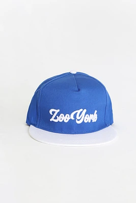 Zoo York Mens Script Logo Flat Brim Hat