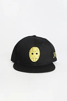 Arsenic Mens Golden Mask Flat Brim Hat