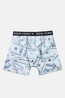Boxer imprimé dollars Zoo York homme
