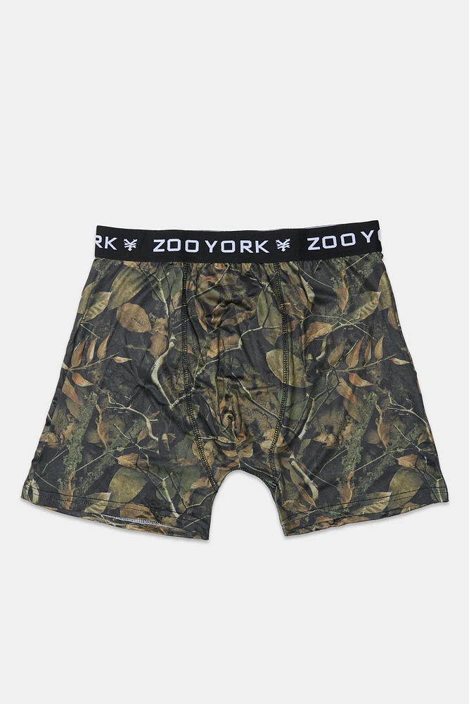 Boxer imprimé camouflage foncé Zoo York homme