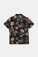 Arsenic Youth Tattoo Print Button-Up
