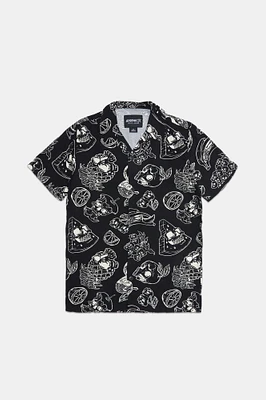 Chemise imprimée crânes de fruits Arsenic junior