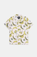 Arsenic Youth Banana Skeleton Button-Up