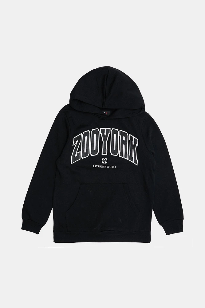 Zoo York Youth Varsity Puff Logo Hoodie