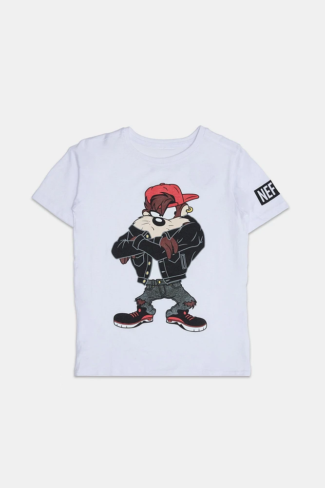 Neff Youth Biker Graphic T-Shirt