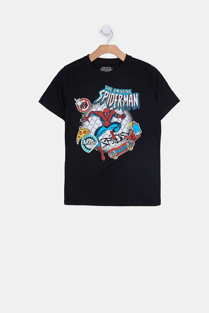 T-shirt imprimé The Amazing Spider-Man junior