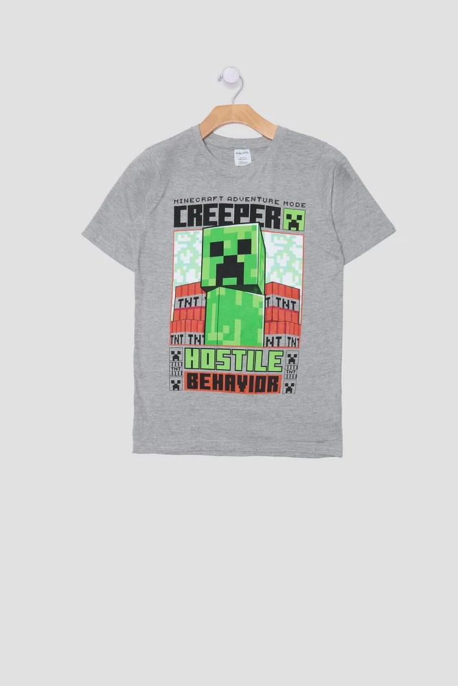 Youth Minecraft Creeper T-Shirt