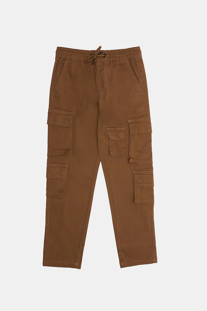 Pantalon cargo en sergé Arsenic junior