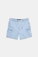 Short cargo en denim Arsenic junior