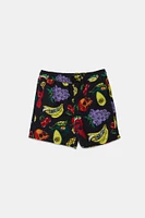 Short de plage imprimé crânes fruits Arsenic junior