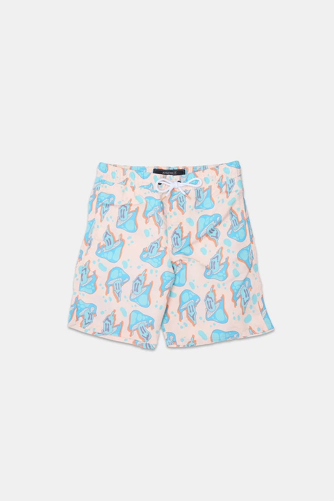 Short de plage imprimé champignons Arsenic junior