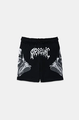 Arsenic Logo Print Youth Shorts