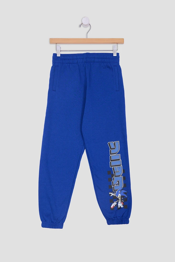 Jogger en molleton imprimé Sonic The Hedgehog junior