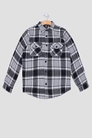 Arsenic Youth Plaid Button-Up