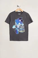 T-shirt imprimé Let's Roll Sonic The Hedgehog junior